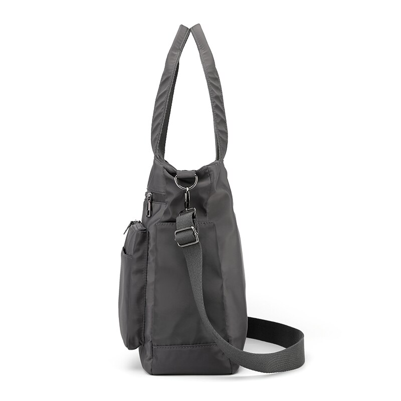Bolso de mano Oxford impermeable para mujer, bolsa de hombro informal de nailon, de gran capacidad, de lona, con asa superior