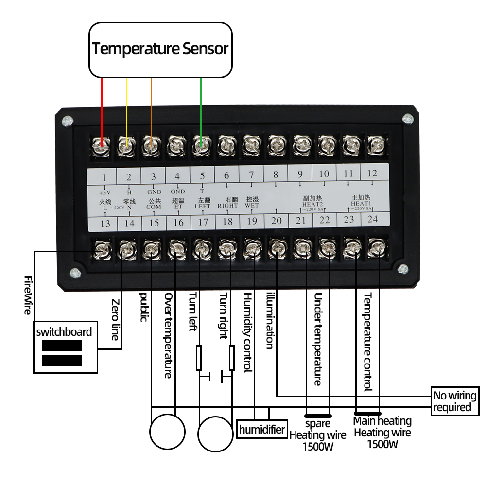 Controlador de incubadora de huevos XM-18S, control automático por ordenador, termostato de incubadora, sistema de Control multifunción completamente automático