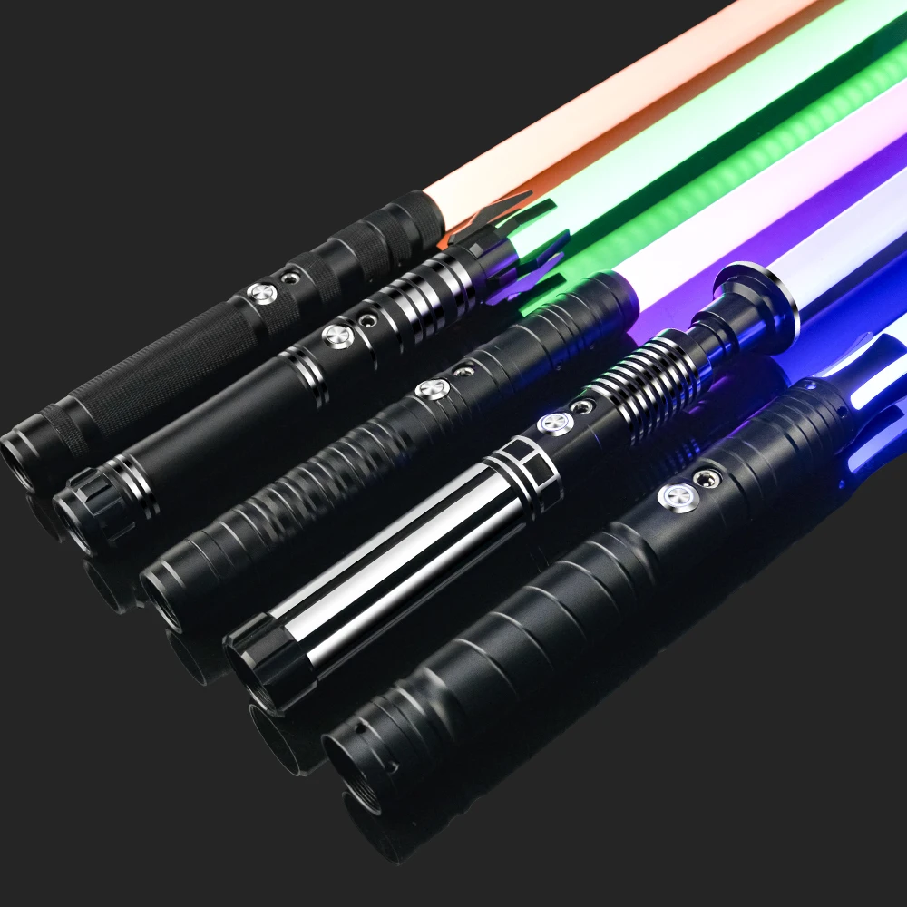 Metal Handle Lightsaber - RGB 16-Color - FX Dueling - Rechargeable Lithium Battery