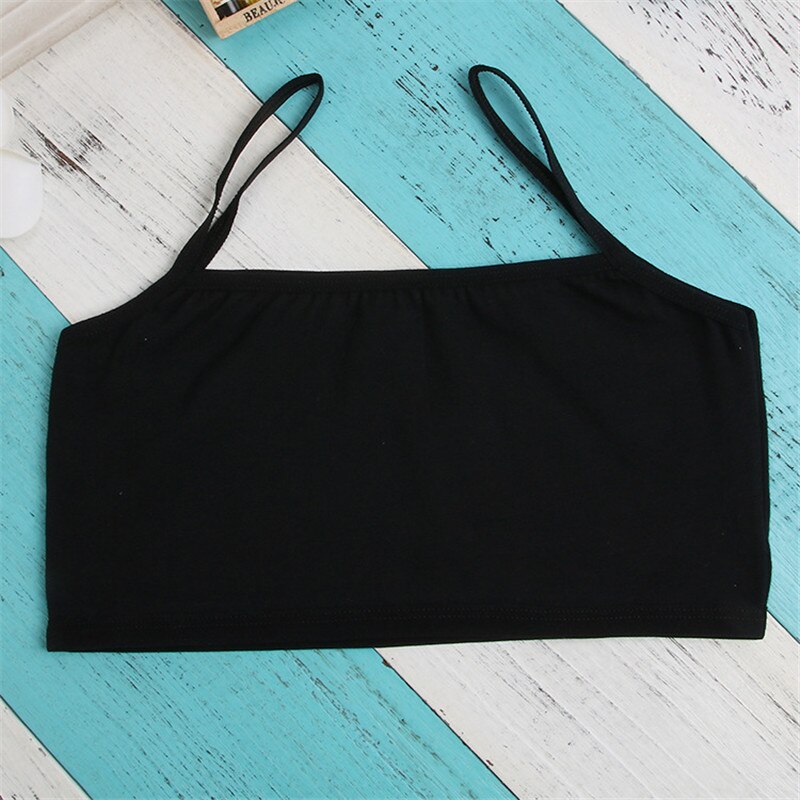låve undertøy modell 100%  bomull jenter tank topp godteri farge undertrødu jenter singlet baby kamisole BH topper sport undies