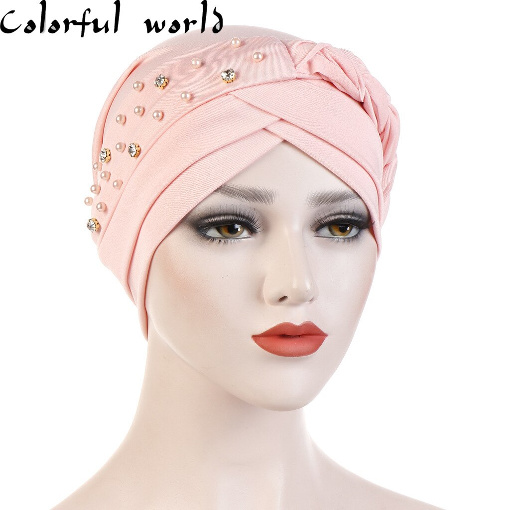Hijab musulman, couvre-chef, bandeau croisé islamique, Turban, bandeau pour cheveux