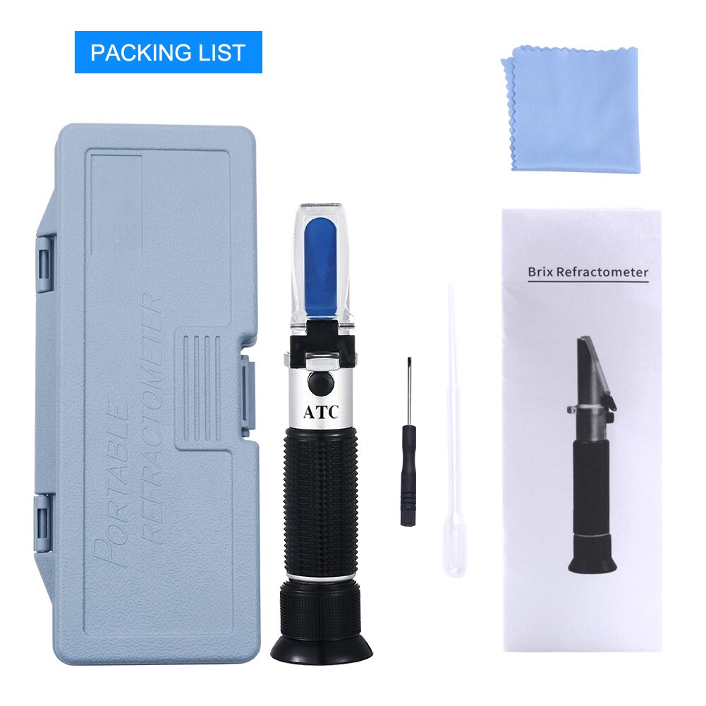 Handheld 0-100% Salzgehalt Aquarium ATC Refraktometer 1,000-1,070 SG Salzgehalt Meerwasser Salinometer Für Aquarium: Plastik Kasten