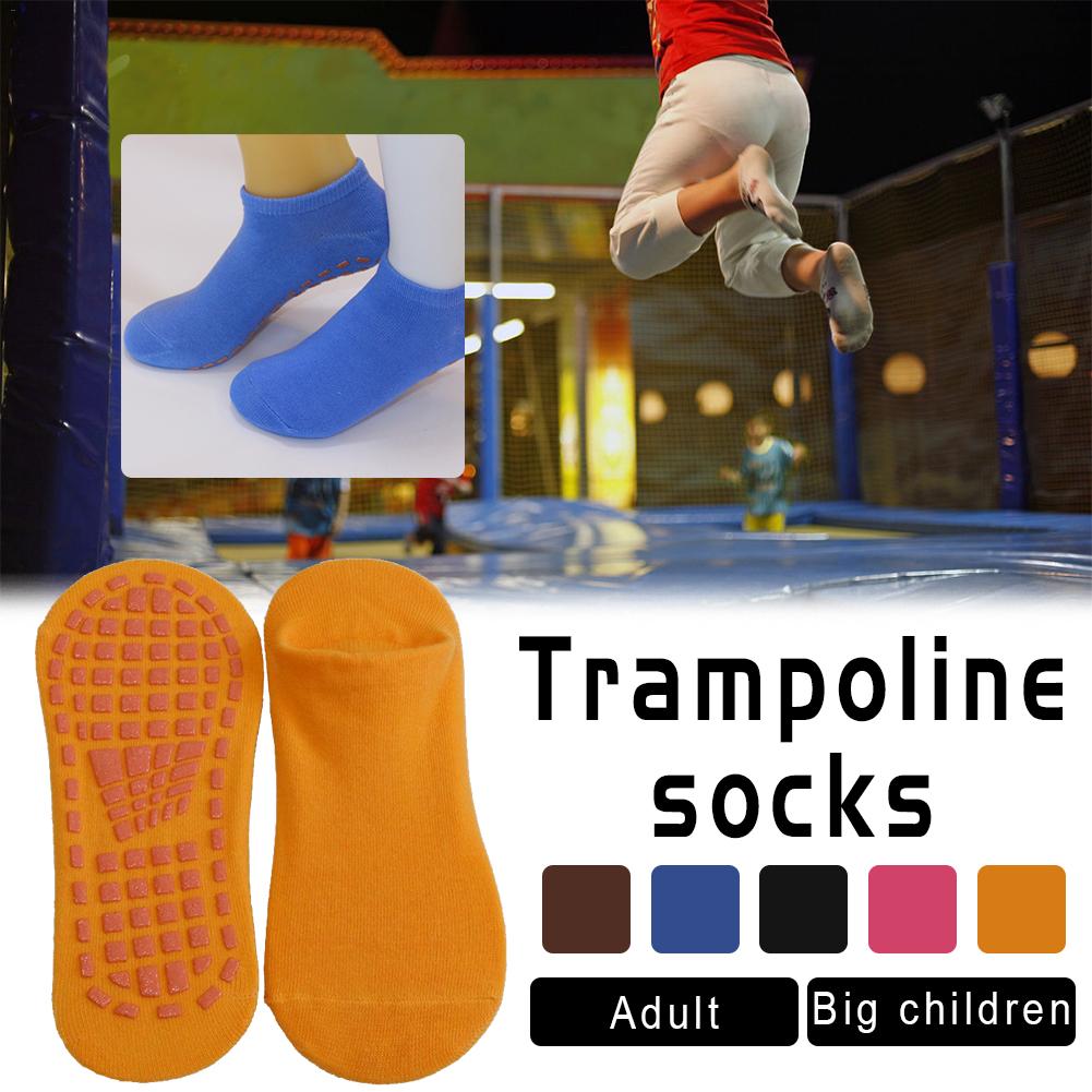 Children Polyester Cotton Anti Skid Socks Trampoline Socks Adult Comfortable Wear Non Slip Sports Socks Spring Autumn Winter