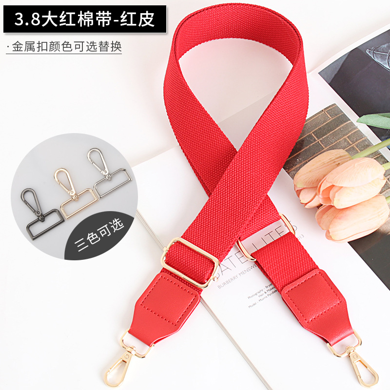 Effen kleur tasriem canvas damestas schouderriem accessoires enkele schouder diagonale overspanning lange schouderriem