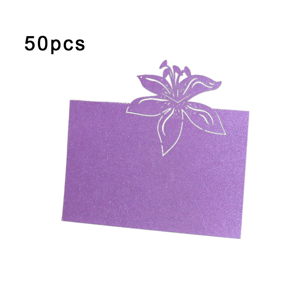 50pcs White Lace Name Place Cards Wedding Decoration Table Decor Table Name Message Greeting Card Baby Shower Party Supplies: as picture3