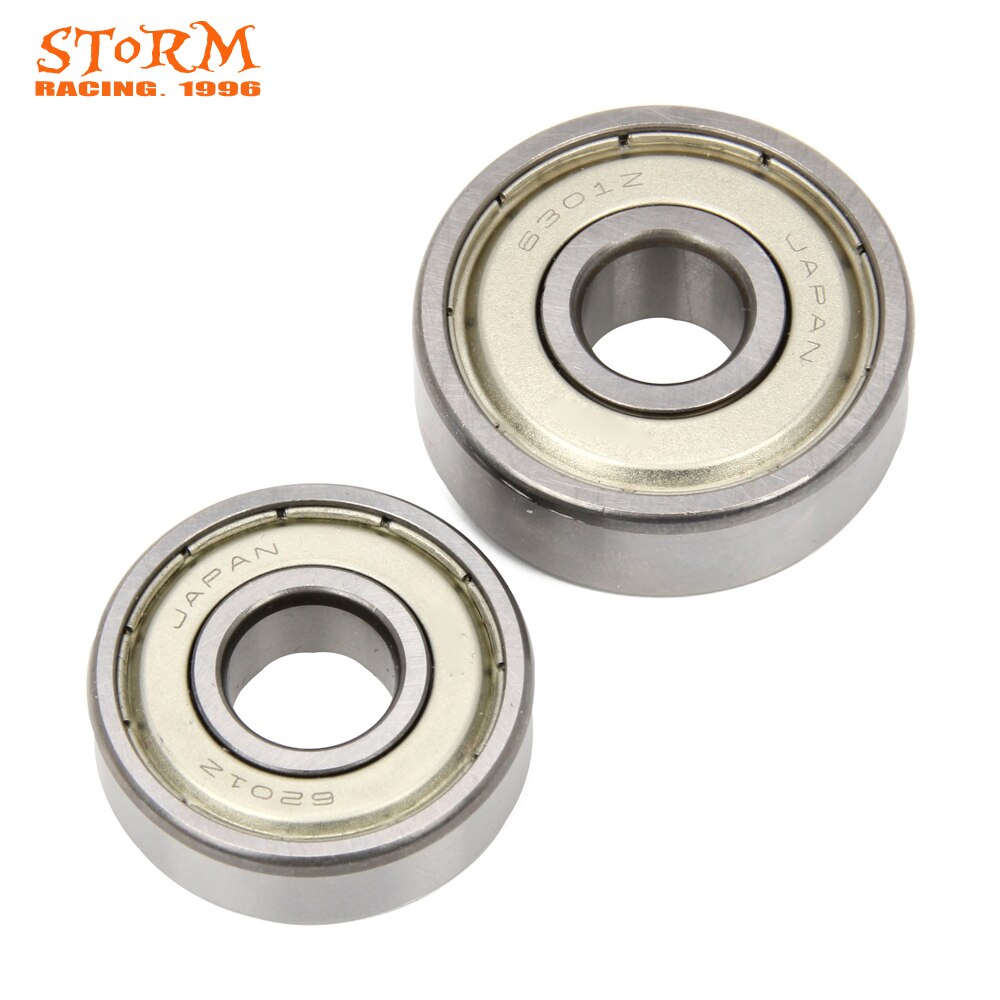 Rodamientos de rodillos para buje de rueda trasera de motocicleta, 6201, 6301Z, para KX, KDX, KFX, KLX, KLR, 50, 60, 65, 80, 90, 100, 125, 140, 250, 400, 650, TENGAI, RM, DRZ