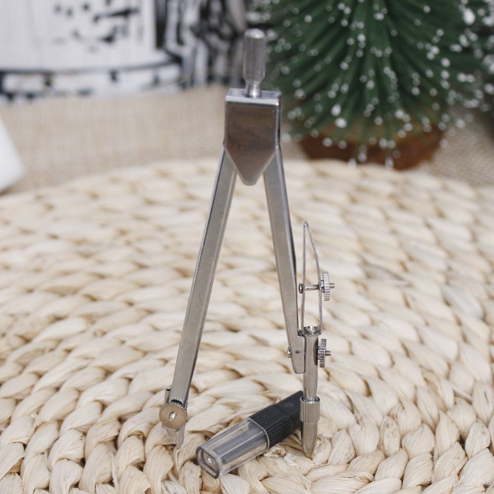 Nouvelles compas en métal pour l'école de dessin, outil d'enseignement des maths et de la géométrie