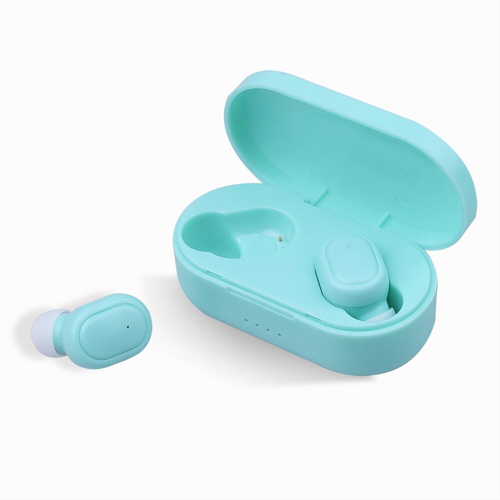 Kebidu sport  m1 bluetooth-headsets, draadloze oordopjes, 5.0 tws-oortelefoons met ruisonderdrukkende microfoon voor iphone, xiaomi, huawei en samsung.: Blauw