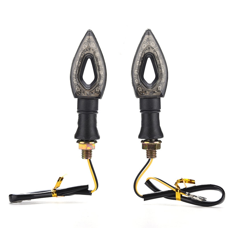 Universal Motorcycle LED Turn Signal Light Indicators Amber Blinker Light Motorcycle Turn Signal Indicator Light Lamp 12V 1.3W