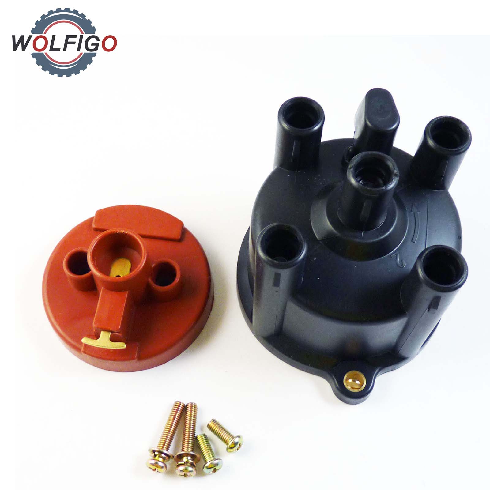 WOLFIGO Fits for Toyota RAV4 Camry Celica MR2 Basic Ignition Distributor Rotor Cap Kit 19102-74040 19101-74110