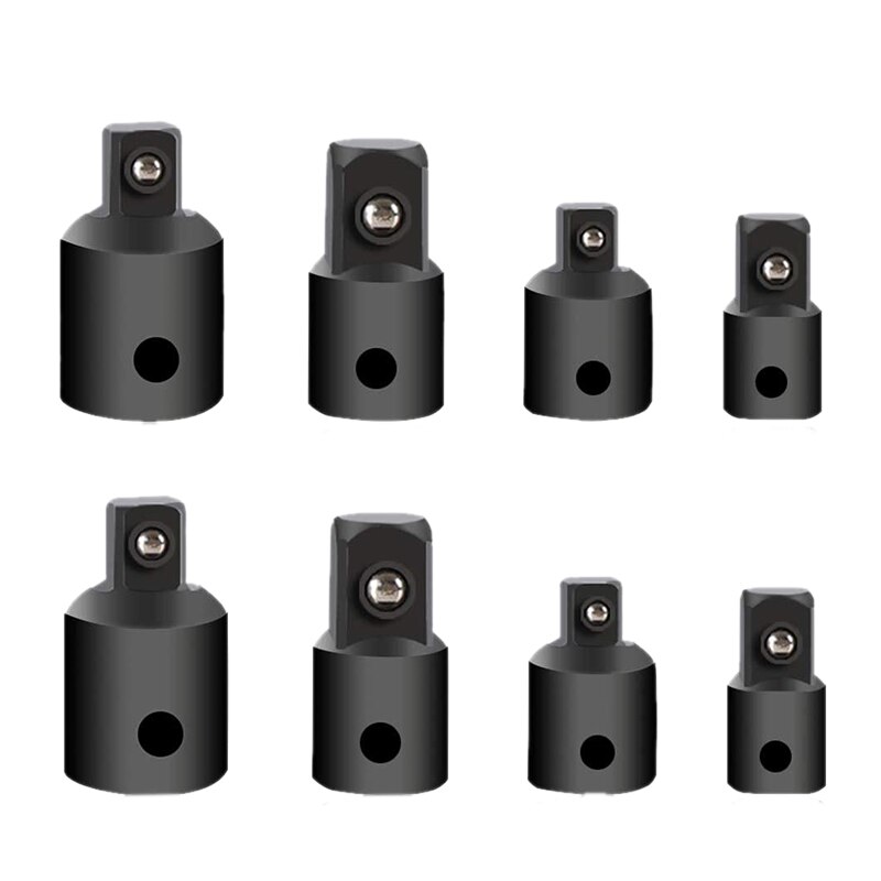 8Pcs Impact Adapter and Reducer Set Drive Socket Adapter Converter Reducers for Impact Driver Conversions Wrench