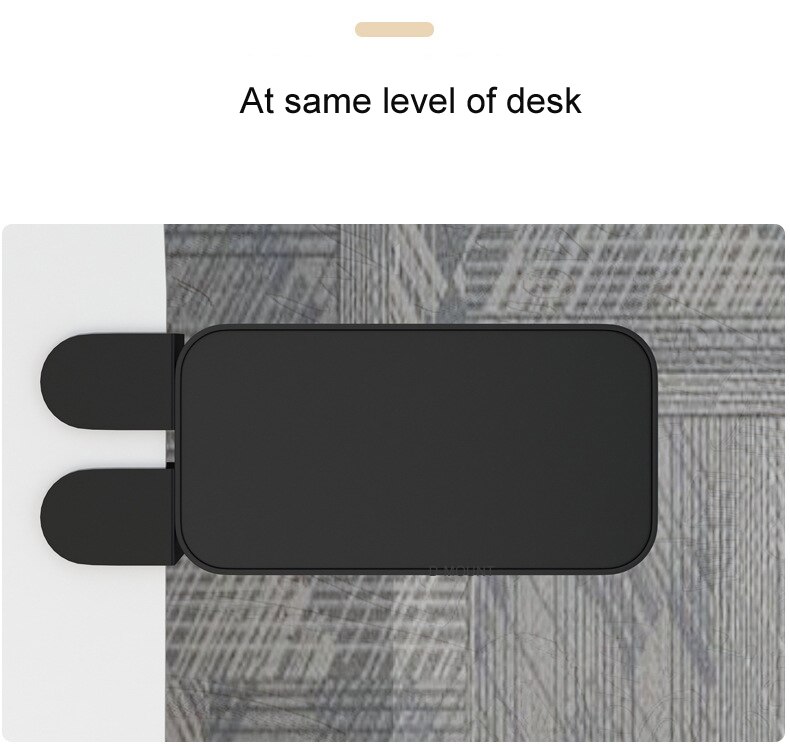 DL-WM-10 wrist rest mount holder mouse pad support foldable metal left right clamp desk 10-80mm double lock