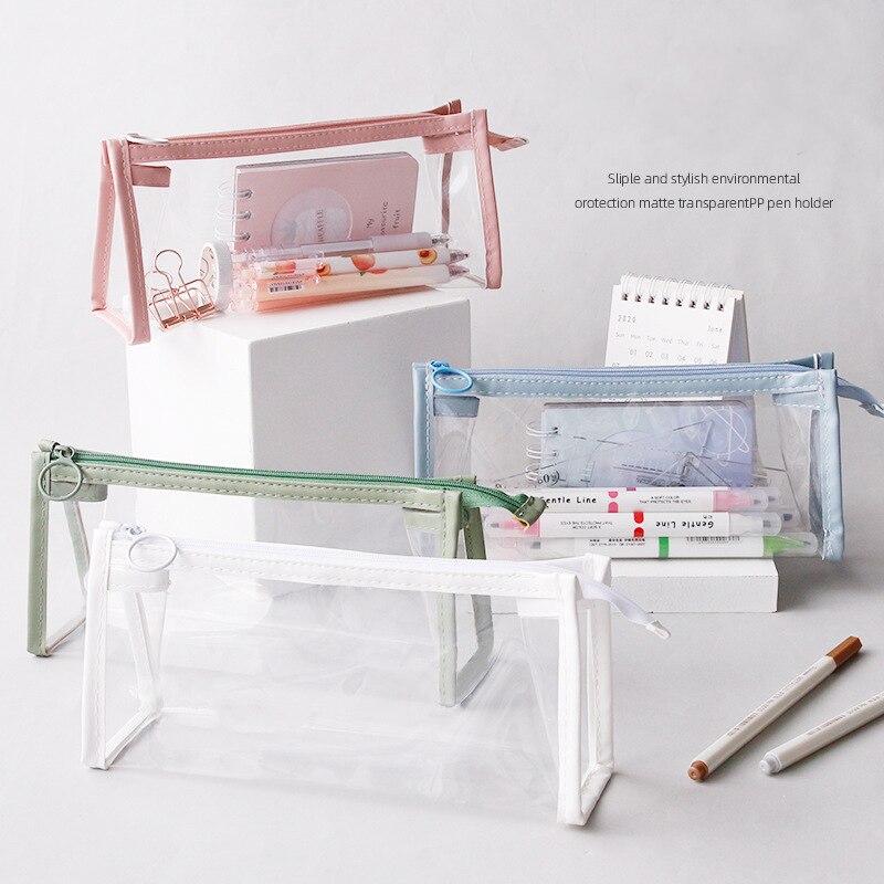 Prüfung transparent Bleistift fallen Büro Schüler Bleistift Fällen Schule Liefert Kawaii Stift Kasten Estuche Escolar Astuccio Scuola