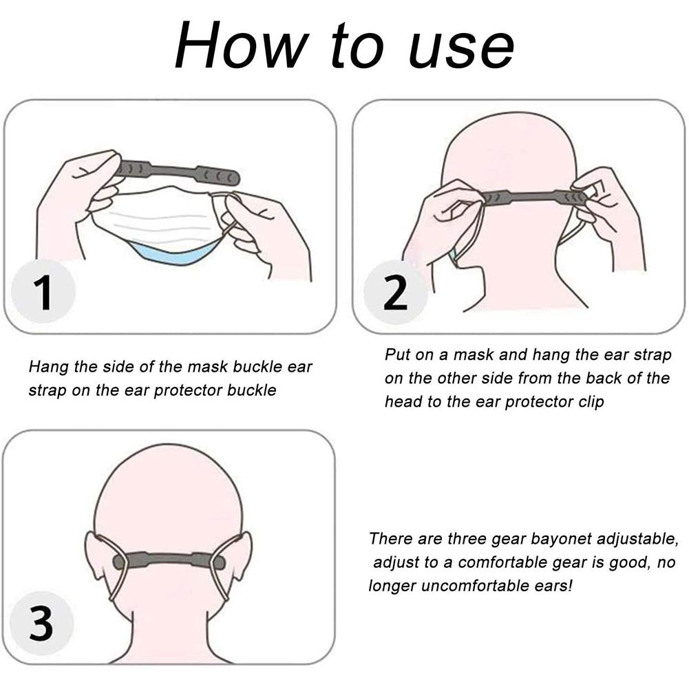 Masker Strap Extender Maskers Verstelbare Extender Strap Oor Protector Masker Haak Houder 10 Stuks