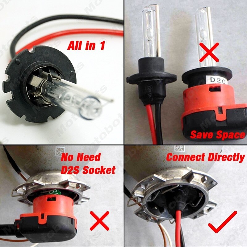 FEELDO 2 stks 35 w D2H HID Xenon Lampen Compatibel met D2S/D2R/D2C/D4S voor retrofit # AM4489