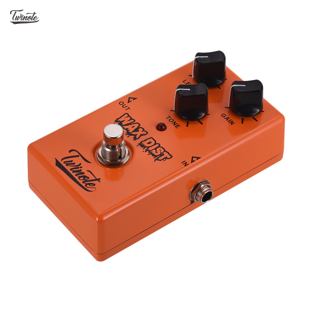 Electric Guitar Effects Pedal Mini Effect Overdrive/Distortion/Classic/Fuzz/AMP Booster/Boogie Dist/BBD Delay Guitar Accessories: Twinote WAX DIST