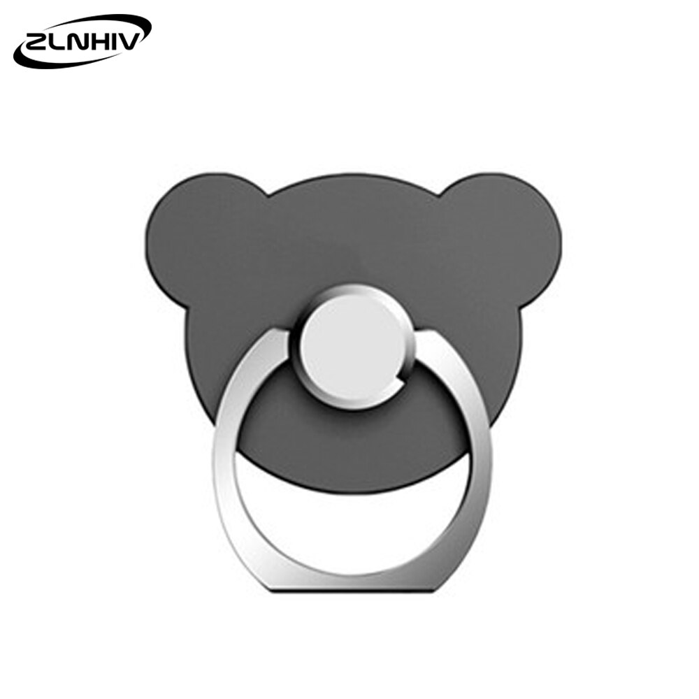 Anillo para teléfono móvil ZLNHIV, soporte de sujeción para teléfonos, accesorios de soporte para teléfono móvil, teléfono inteligente redondo: B-black