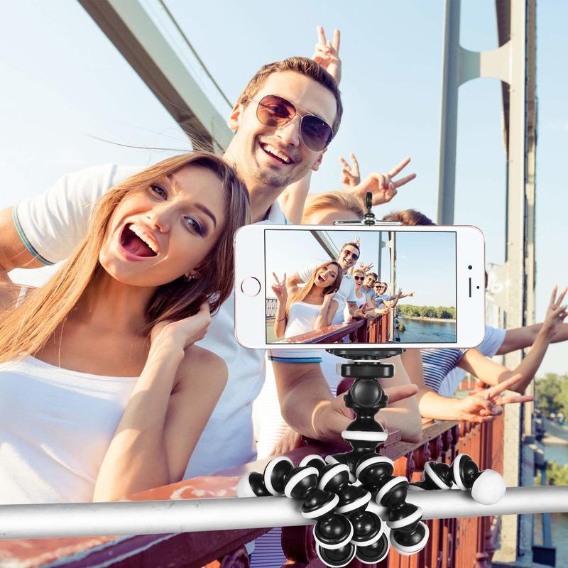 Mini palo Selfie para teléfono, soporte de trípode con Control remoto, Clip de teléfono Compatible con iPhone Xs MAX XR X 8P 7P 6S Galaxy S9 Plus
