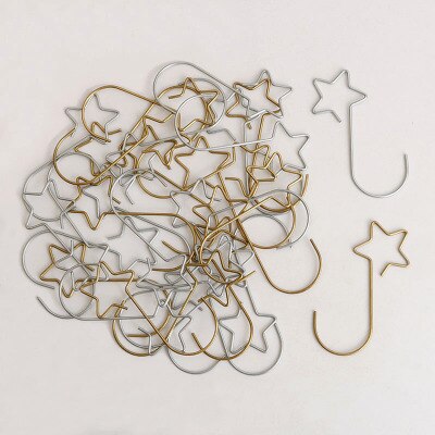 20 st julstjärna krok, hängande prydnad, trädgirlang strumpor hållare återanvändbar festdekoration 0.1 cmx 5cm