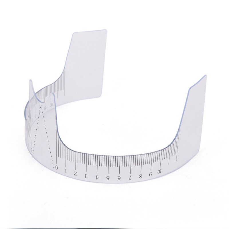 1PC Riutilizzabile semi Sopracciglio Guida Righello Microblading Calibro stampino Trucco Permanente Sopracciglio Righello occhio fronte Strumento di Misura