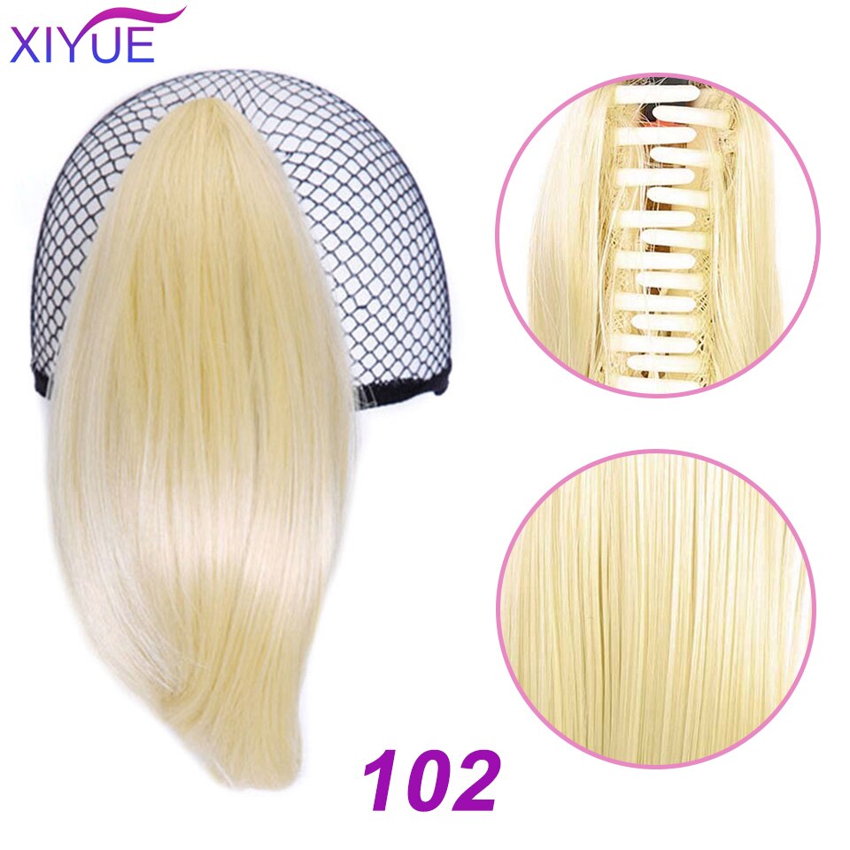 7 Colors Short Straight Brown Black Little Pony Tail Hair Bun Synthetic Hair Ponytail Claw Hair Ponytails Hair Extensions: MW103-102