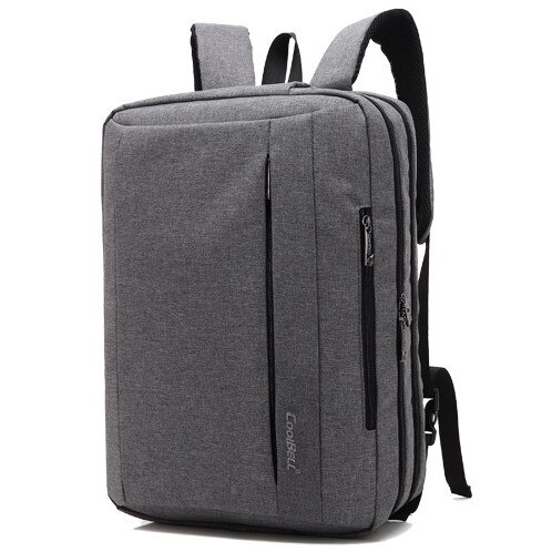 17.3 Inch Laptop Bags Large Space Travel Bag For Notebook Nylon Computer Messenger Bags Women's Briefcase D111: Gray