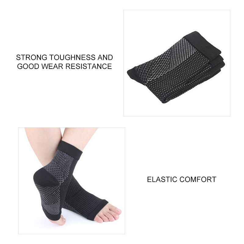 1Pcx cheville pied élastique Compression enveloppement manchon pansement orthèse soutien Protection Sport soulagement douleur pied Sport accessoires # ED