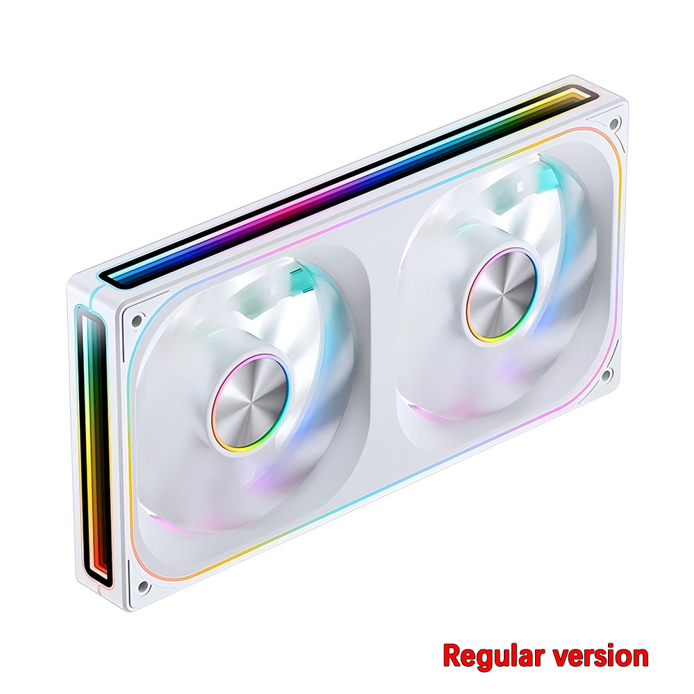 JONSBO ZA-120/240/360 ARGB 12/24/36CM chassis fan Motherboard lighting synchronization/Aluminum Nameplate/PWM Case fans: yellow color