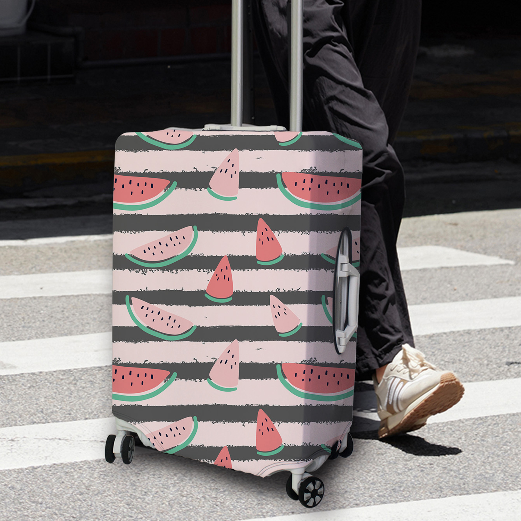Luggage Cover Stretch Fabric Suitcase Protector Baggage Dust Case Cover Suitable for18-32 Inch Suitcase Case Travel Organizer