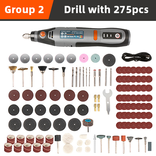 Perceuse électrique aste sans fil, mini perceuse Dremel USB, outil lointain pour bijoux en métal: Orange/noir