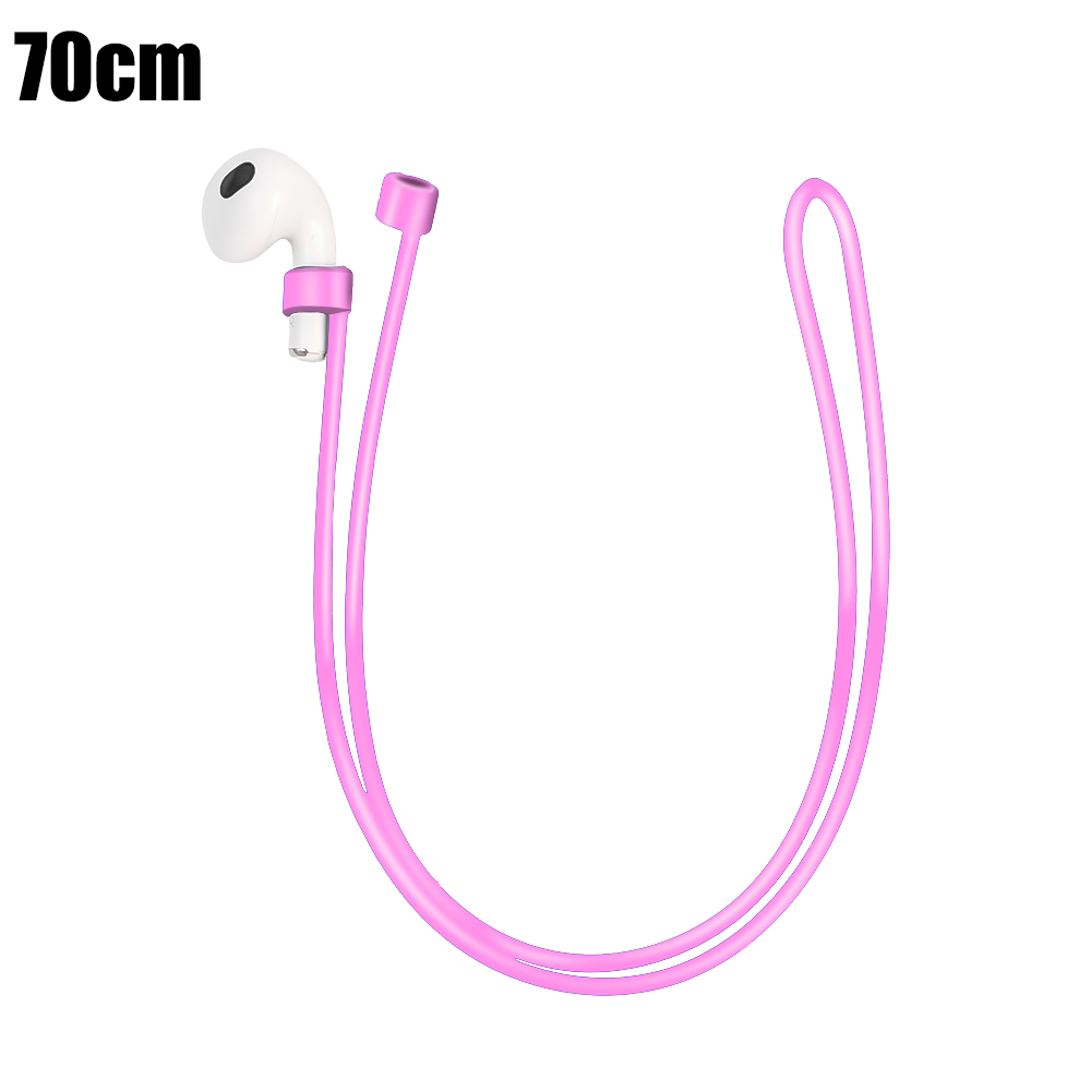 4/1 Uds correas deportivas antipérdida para Apple AirPods Pro Universal anticaída auriculares cuerda para el cuello auriculares Cable de silicona: XS / Gris oscuro