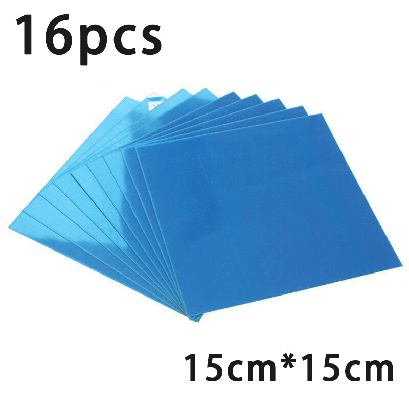 16Pcs 15CM Square Mirror Glass Tile Wall Stickers Decal Mosaic Home Decor Mount Frameless Mirror Glass Clamps Bathroom Glass