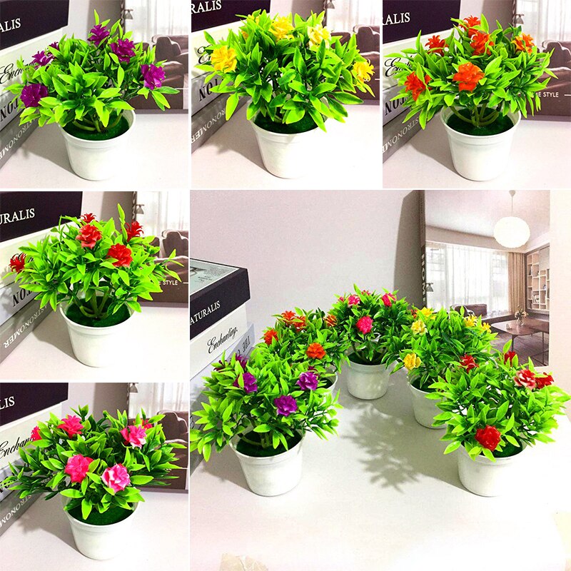 Artificial Flowers Plants Chic Realistic Outdoor Gardern Office Desktop Wedding Party Chirstmas Year Decoration