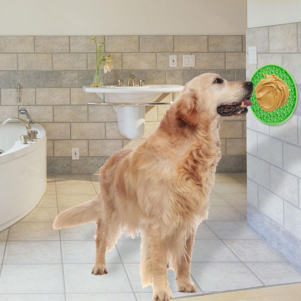 Silicone Dog Feeding Lick Pad Dog Licking Pad Slow Feeder Bowl Treat Dispensing Mat For Bath Distraction Easy Grooming Dog