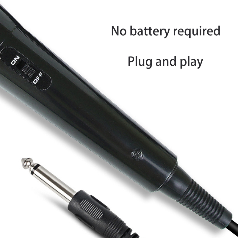 Handheld Microphone Suited for Speakers, Karaoke Singing Machines Cardioid Mic Dynamic Vocal Mic for Outdoor Activity