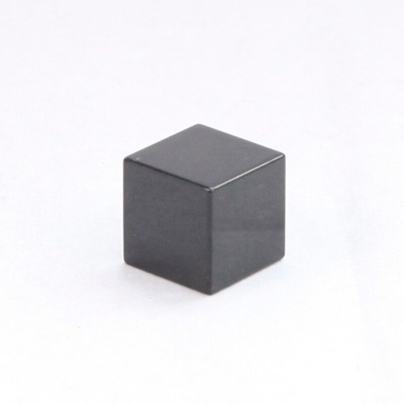 15mm cubo negro de cristal de Color de prisma ornamentos para foto de Día de San Valentín navidad de la novia de vidrio óptico