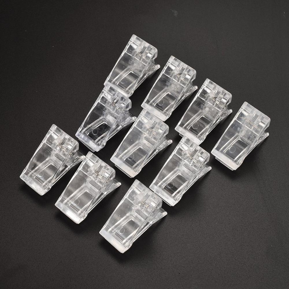 Praktische Nail Art Tips Extension Gel Vaste Clip Transparante Polygel Quick Building Vinger Nagel Nail Tips Clip