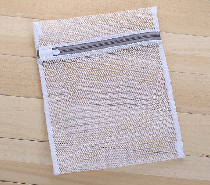Mesh Laundry Bag Washing Cloth Protect Zipper Set Travel Storage Net Washing Bags Lingerie Saver Organizer: Size A
