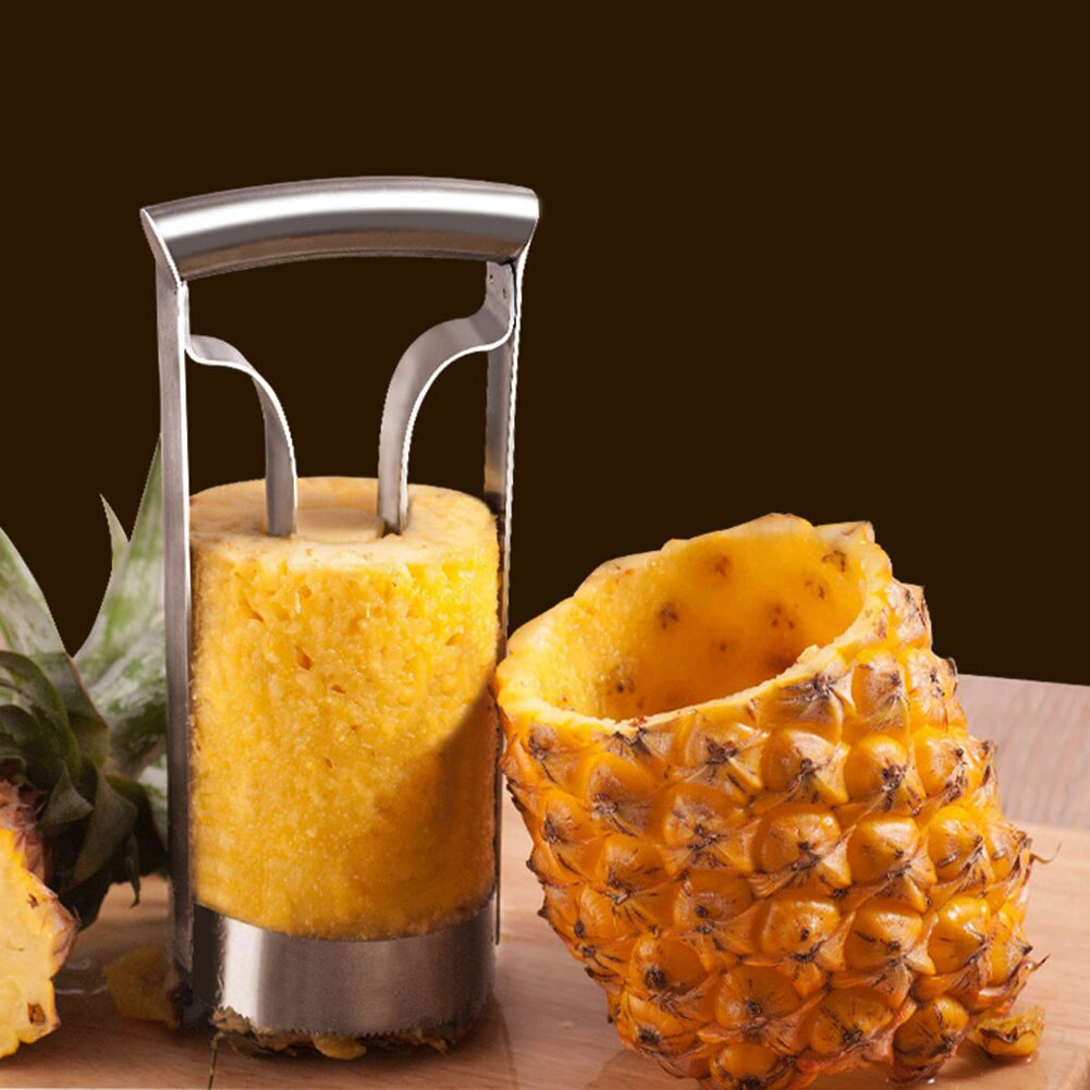 Cortador de piña de acero inoxidable y cuchillo pelador de Ananas, máquina de verduras, frutas, herramientas de pelar, herramienta de pelar