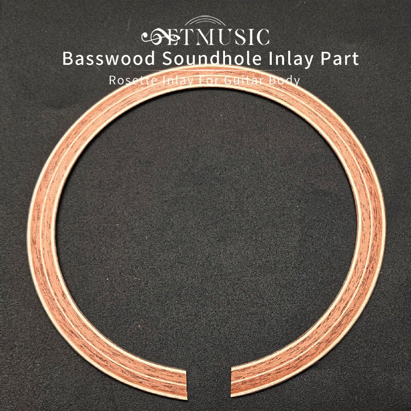 110X10.5Mm Akoestische Gitaar Basswood Klankgat Rozet Inlay Gitaar Body Project Onderdelen