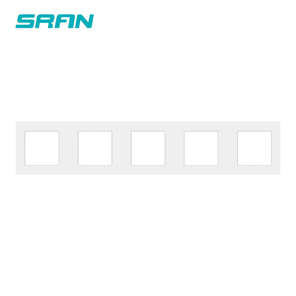Sran blank panel med installation af jernplade 430mm*86mm hvid / sort / guld pc fem ramme panel switch sokkel: Hvid 430 pc