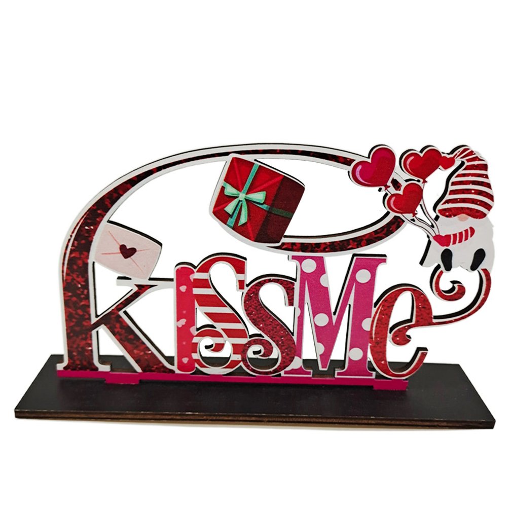 Panneau de Table en bois pour la saint-valentin, décoration romantique, centre de Table, lettre de mariage, pour la saint-valentin: 7