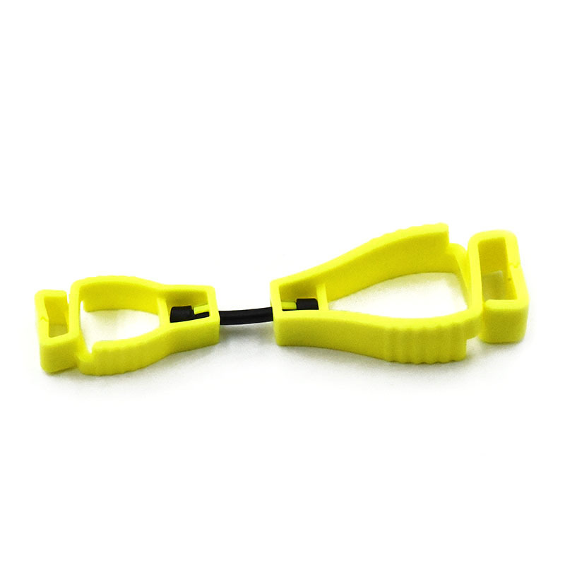 Pince à gants cintre porte-gant de sécurité en plastique gants de travail Clips pince de travail sécurité gants de travail garde outil multifonctionnel: Argent