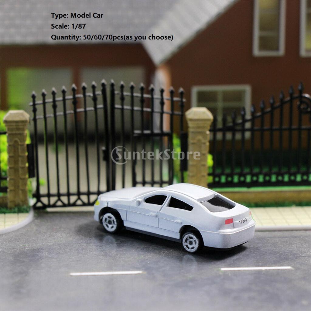 HO Scale Model Mini Car 1:87 Architecture Model Playset Set Of 50/60/70
