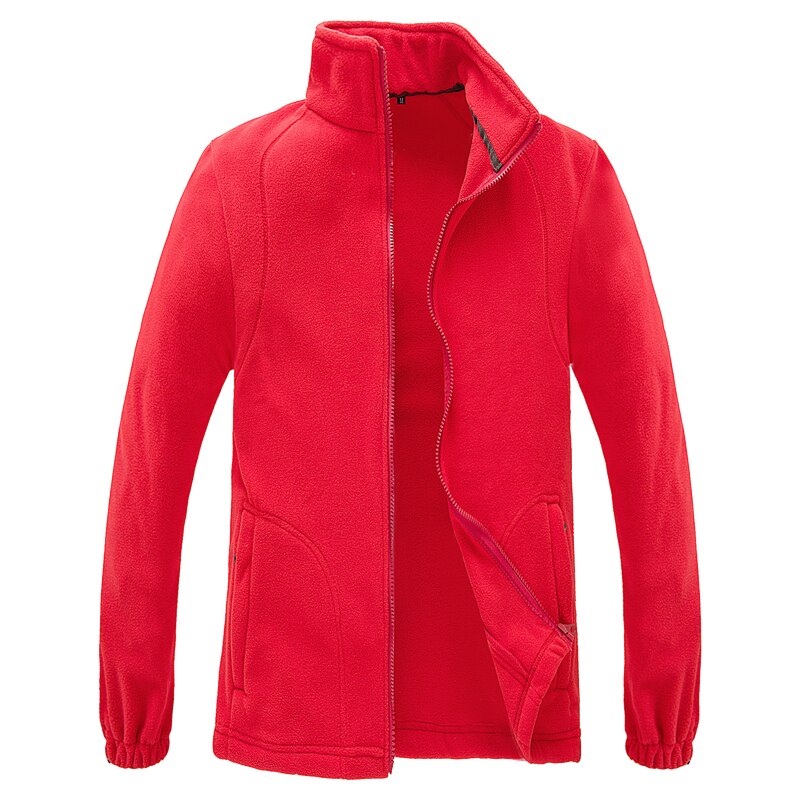 Alpinskin manteau en molleton pour homme, coupe-vent thermique pour Sport de plein air, escalade, Camping Trek, VA484: Red / Asian Size M