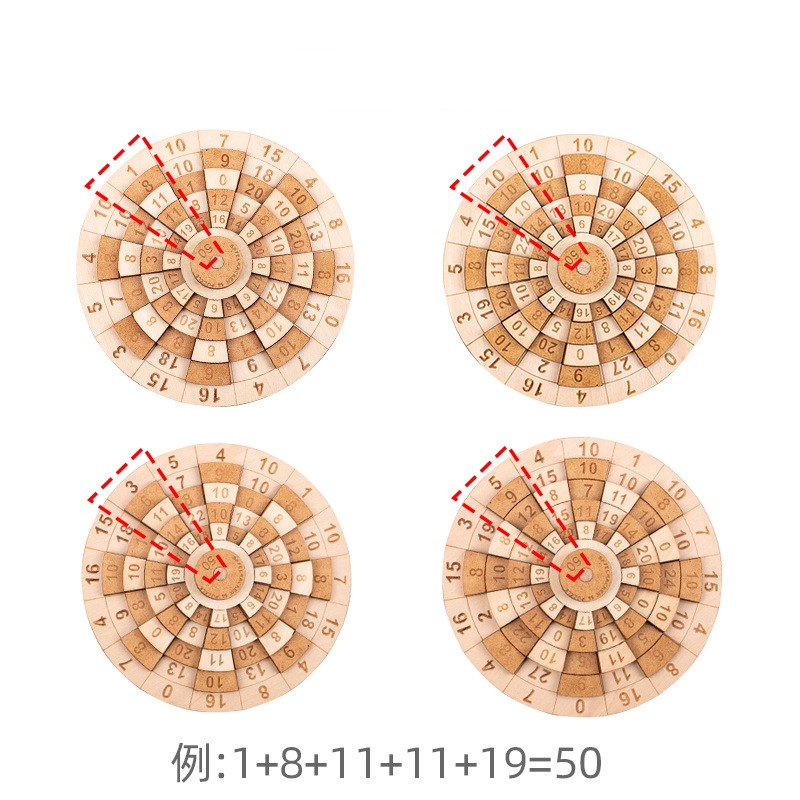 Mind Boggling Safecracker 50 Puzzle Klasyczne liczby matematyczne Drewniane puzzle dla dorosłych dzieci
