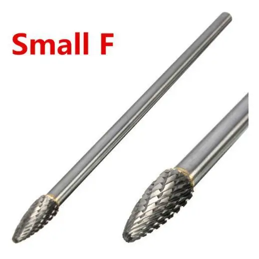 1pc 6mm Shank 150mm Long Carbide Rotary File Milling Cutter Rotary Burr Double Cut CNC Engraving Bit For Dremel Grinder Drill: Yellow
