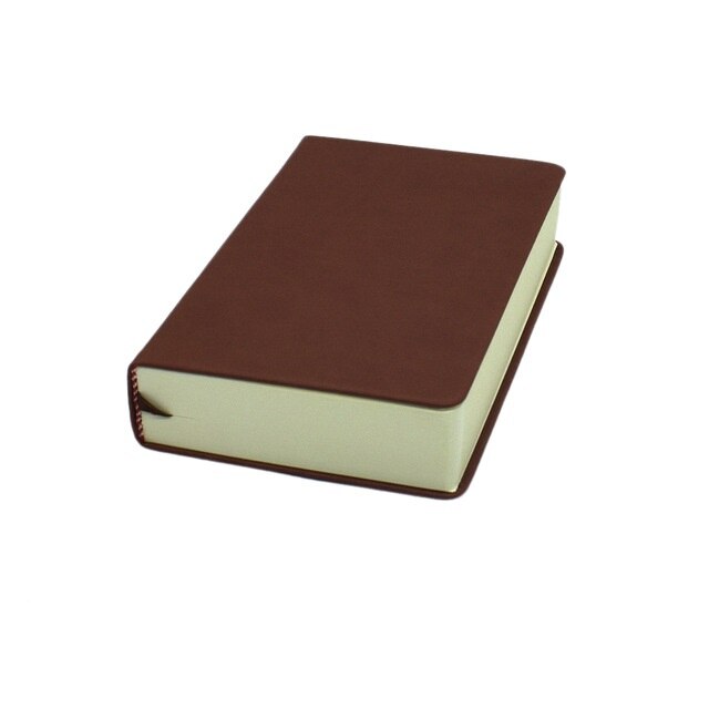 A4 A5 A6 miękkie skórzane etui zeszyt podróż dziennik bardzo grube prezent szkoła papiernicze biznes z pustymi stronami 330 arkuszy zeszyt: Brązowy / A4