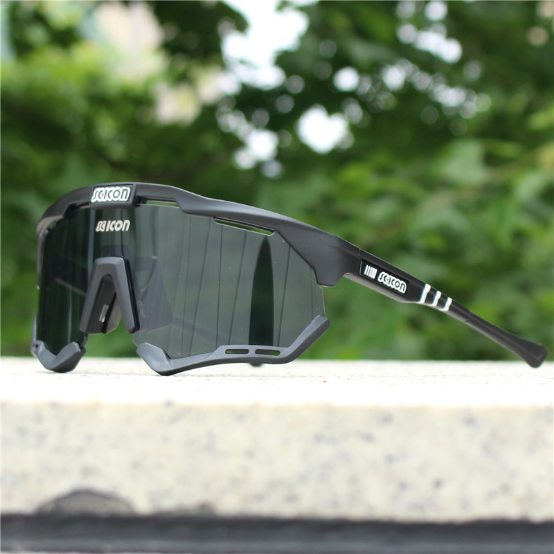 Gafas de ciclismo SCICON UV400, gafas de sol para deportes al aire libre, gafas de ciclismo MTB para hombres y mujeres, gafas para bicicleta de carretera: Verde