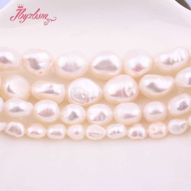 5-7/8-9/9-10/10-11mm White Potato Freshwater Pearl Loose Natural Stone Beads For Women DIY Jewelry Making Necklace Bracelet 15"